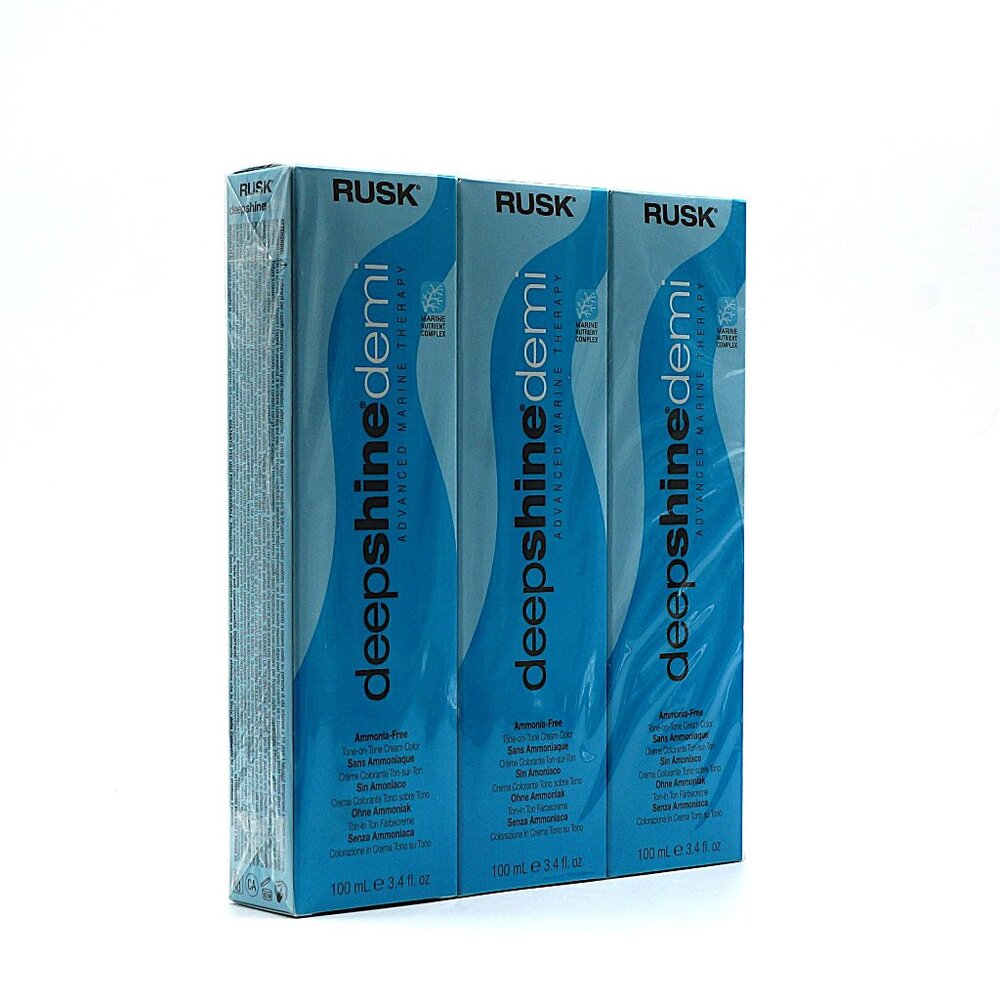 3 Pack Rusk Deepshine Demi 5.3G‎ Light Golden Brown NEW